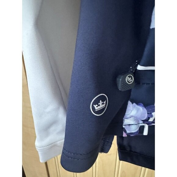 Peter Millar Golf Hybrid Puffer Jacket Women’s Small Full Zip Picnic Floral New - Picture 8 of 9